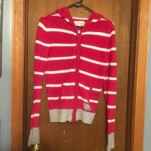 Pink with white strips sweater